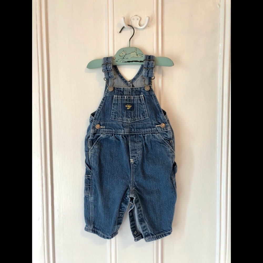 OshKosh B’gosh Vintage Baby Denim Dungarees 3-6M⚡️